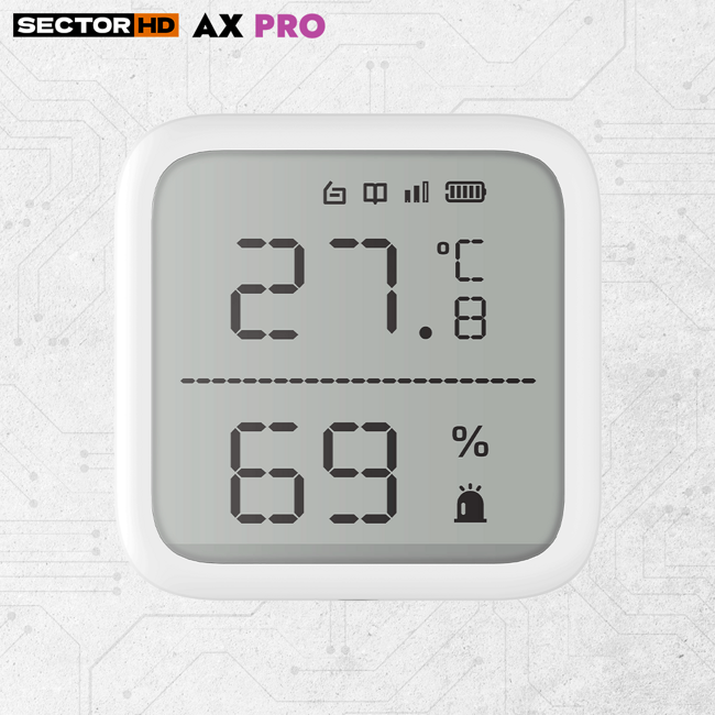 Датчик температуры и влажности беспроводной (Temperatue) AX PRO DS-PDTPH-E-WE